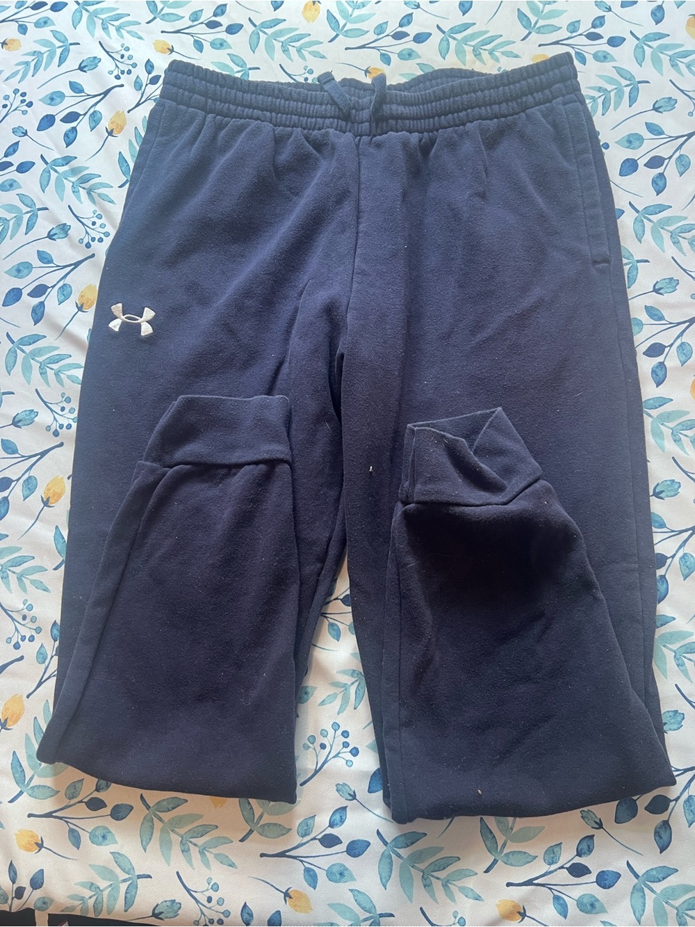 Under Armour Boys Navy Blue Sweatpants Joggers
